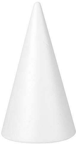 Schaumkegel Styropor Styropor Formen weißer Weihnachtsbaum Handwerk Tisch Herzstück Requisiten 1St