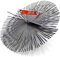 PYRO FEU 862601 Kaminkopf, Stahl, 200 mm, metrisches Gewinde 12, Grau