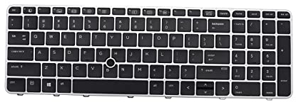 -Tastatur für HP Elitebook 850 G3 ZBook 15u G3, 821157-001 821195-001 836623-001 SN9145BL 831-00323-00A mit Hintergrundbeleuchtung