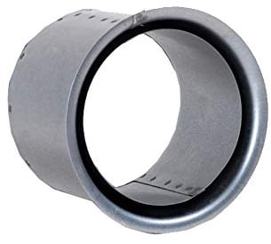 FAL Doppelt - Wandfutter 100mm Durchmesser 10,5cm lang Ofenrohr Rauchrohr feueraluminiert Silber