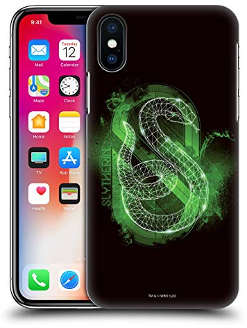 Head Case Designs Offizielle Harry Potter Slytherin Deathly Hallows XVIII Harte Rueckseiten Handyhülle Hülle Huelle kompatibel mit Apple iPhone X/iPhone XS
