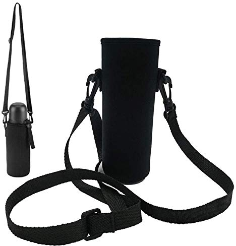 WsKingWA Water Bottle Sleeve Neoprene Water Bottle Carrier Cover Bag with Shoulder Strap for Outdoor Hiking Travel Drink Carrying(750ml)