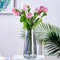 Aoderun Vase à Fleurs en Verre 22cm Vase Decoratif Centre de Table pour Décoration d'intérieur, Fait à la Main, Moderne(Girs)