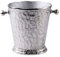 Champagnerkühler, Weinkühler, Flaschenkühler, Getränkekühler, Sektkühler, Metall Aluminium, Silber, Party - Kühler für Sekt, Wein und Champagner - 29 cm