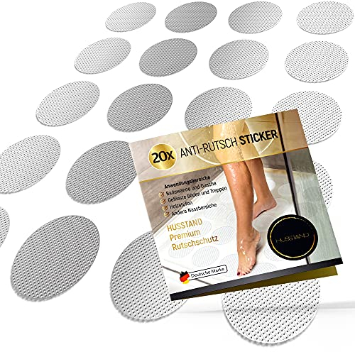 husstand Pegatinas antideslizantes para bañera y ducha, 100 % transparentes y autoadhesivas, almohadillas antideslizantes para bañera y para ducha