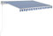 vidaXL Tenda da Sole Retrattile Automatica 300x250 cm Blu e Bianca