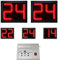 YZ 2 Stück benutzerdefinierte Zeit 14/24 Sekunden Schuss Uhr Basketballplatz, Tragbare Schussuhr Timer für Basketballtor, Konsolensteuerung, Schussuhr, Basketballhörner mit Summer (24s)
