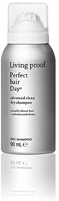Living Proof Perfect Hair Day Advanced Clean Dry Shampoo | Trockenshampoo absorbiert Öle, Fette und Schweiß für Frische, Glanz und Geschmeidigkeit | Cruelty Free, ohne Silikone, Parabene, Talk | 90ml