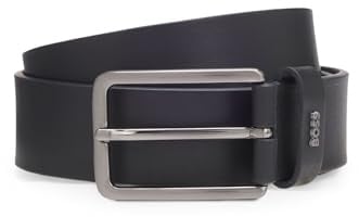 BOSS Herren Calis-Logo Sz35 Ledergürtel mit Logo-Schlaufe