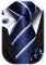 Hi-Tie Mens Tie Set Silk Blue Striped Necktie Woven Paisley Ties with Pocket Square Cufflinks Set for Wedding Party