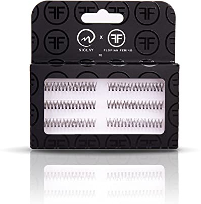 NICLAY Single Lashes – hochwertige fake lashes im natürlichen Look, kreiert mit Star-Stylist Florian Ferino, bis zu 30 mal wiederverwendbar - Länge 8