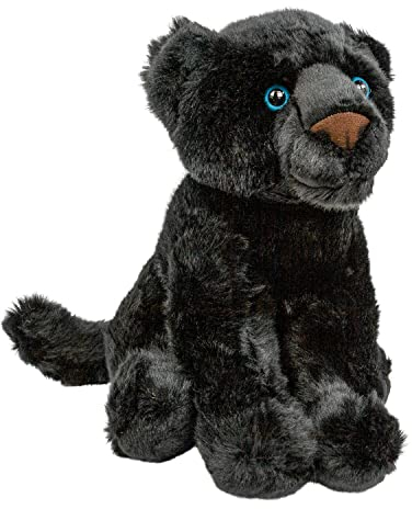 Teddys Rothenburg Kuscheltier Panther 30 cm sitzend Plüschtier Stofftier schwarzer Leopard/Jaguar
