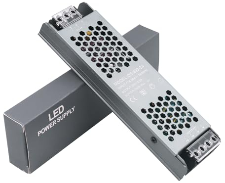 AC180V ~ 240V zu DC 24V 8A Netzteil Schaltnetzteil, Industrielle Spannungsregulierung am Ausgang Konverter, 200W Netzteiladapter Transformator für LED Streifen LED Beleuchtung