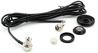 MAAS PL Einbauset mit 5 m RG-58 Kabel mit FME für Antennen mit PL Anschluss