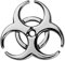 Resident Evil Strain 3D-Metall-Aufkleber, mehrfarbig, galvanisiert, Zinklegierung, Regenschirm, Corporation, Biogefahr-Symbol, Seitenmarkierungs-Autoaufkleber