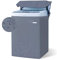 Odot Funda Lavadora de Carga Superior Funda, Lavadora Exterior Impermeable con Cremallera para Lavadora y Secadora de Carga Superior (Azul-Gris,S Capacidad 4,5-5,5 kg)
