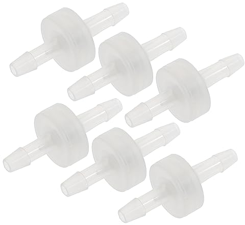 DOITOOL Plastik 6st Einweg-rückschlagventil Iv Flüssigkeiten Einwegventil Aus Kunststoff Inline-rückschlagventil Schlauchventil Für Aquarienschläuche Plastikventil Luft Pp Pumpenventil