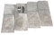 Boltze Filz Bestecktaschen Egon grau oder beige mit Hirschmotiv 12x30cm 4er Set (beige)