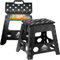 Xtremeauto Super Strong Folding Step Stool - Folding Stool 11 Foldable Step Stool For Adults & Kids, Step Up Stools For Kitchen Caravan Camper Foldaway Folding Footstool Plastic Step 150KG Limit