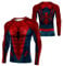 Men's Sports Fitness T-Shirt, Men Superhero Cosplay Compression Shirt, Long Sleeve Tights Tees (UK, Alpha, M, Regular, Regular, Zhi04)