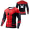 Men's Sports Fitness T-Shirt, Men Superhero Cosplay Compression Shirt, Long Sleeve Tights Tees (UK, Alpha, S, Regular, Regular, Zhi01)