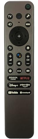 RMF-TX910U Sprachfernbedienung Ersatz für Sony X93L X95L Series Smart TV Kompatibel mit QD-OLED BRAVIA XR Mini LED OLED Ultra HD Serie 2023 TVs XR-65X93L XR-75X93L XR-85X93L XR-85X95L