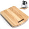 Scorrevole Bimby TM6 con 2 Ruote Universali, Tavola Scorrevole per Bimby TM6, Tavoletta Mobile per Bimby TM6, Tavola a Rulli per Bimby TM6, Base Bimby TM6 39,5 x 28,5 x 2,8 cm, Marrone Chiaro