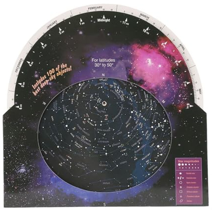 Guida Alle Mappe Stellari, Appassionati di Astronomia, Latitudine Settentrionale, Ammassi Stellari, Nebulose, Galassie, Facile da Usare, Astronomi Avanzati per Principianti,