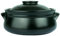 LLMTYO Cocotte en céramique Marmite en Terre Cuite Marmite en Argile Marmite à ragoût Cocotte en céramique - Résistance à Haute température, Conduction Thermique Rapide, Noir - Capacité 2,3 L ()