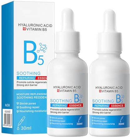 Aufhellendes Gesichtsserum, B5 Serum Anti-Wrinkle Serum, Hyaluronsäure Serum, Anti Aging Serum Gesicht, Hyaluronic Acid Gesichtspflege, Feuchtigkeitsserum für Männer und Frauen
