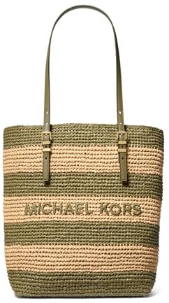 Michael Kors Quinn North South Tragetasche, groß, Safarigrün