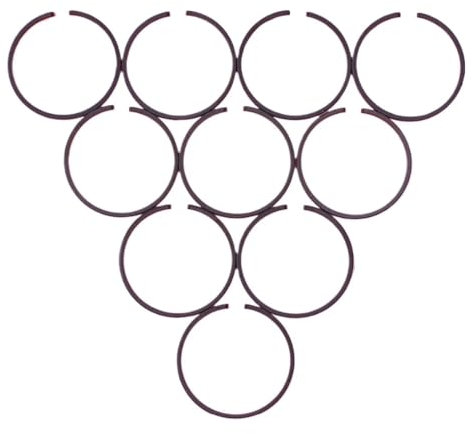 Szwaldaper 10 Stück Kolbenring, for Ryobi Shindaiwa B45 Solo 140, for Robin NB411 1E40FP-3Z3-5 Trimmer Freischneider Motor 40 mm x 1,5 mm Kolbenringe