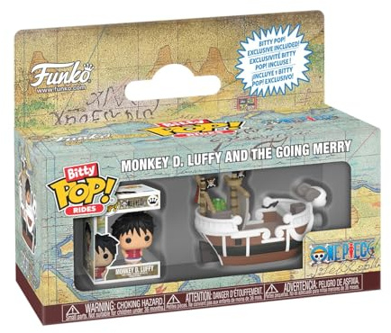 Funko POP! Rides: One Piece - Going Merry with Luffy Bitty POP! | Offizieller Fanartikel und Merch - Spielzeug zum Sammeln - Geschenkidee zum Geburtstag für Fans und Sammler