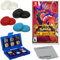 Pokémon Scarlet for Nintendo Switch (US Version), with PremGear Thumb Grips (8 pack - Black, Blue, Red & Clear), 24 Slot Game Card Holder & Cleaning Cloth