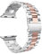LPMPCZKZGF Correa de acero inoxidable Compatible for Apple Watch 7 SE 6 5 4 40mm 44mm 41mm banda de 45 mm Pulsera de enlace de metal compatible for iWatch 3 42mm 38mm Accesorios Watch strap(Silver-pin