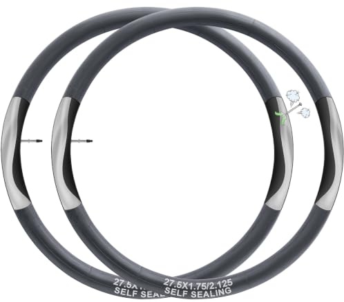 YunSCM 2PCS 47/57-584 Selbstdichtend 27.5 Zoll Schlauch 27.5x1.75/1.95/2.0/2.10/2.125 FV48mm Presta，pannensicherer，Selbstreparierender，Kompatibel 27.5 Zoll Fahrradschlauch Verhindern und Reparieren
