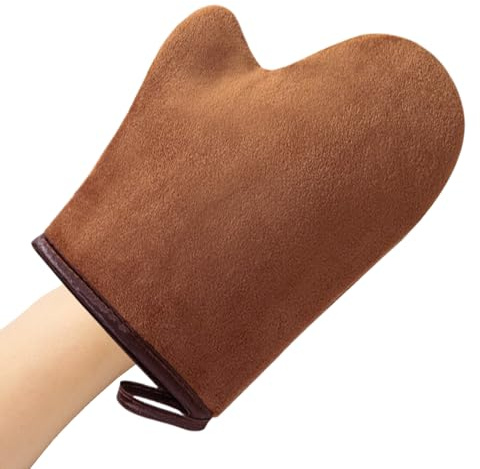 Selbstbräuner-Handschuh | Für Selbstbräunung Ohne - Wiederverwendbarer & Maschinenwaschbarer Applikator Mit Daumen Ultraweiches Hilfsmittel Für Damen Herren Lotionen Mousse Gesicht