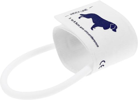 EXAOMBLE Blutdruckmanschette für Haustiere 3 Größe (5-9,5cm) aus Tpu und Vlies Weich Komfortabel für Hunde Katzen Veterinärüberwachung