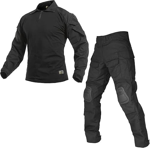 VOTAGOO G3 Combat Uniform Set für Männer Taktische Camouflage Bekleidung Jagd Paintball Anzug mit Knie Ellenbogen Pads