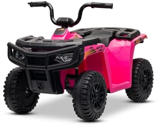 Lizensiertes elektrisches Ride-on Quad Arctic Cat 12V mit Hinterradantrieb, Rose, LED-Beleuchtung, Lithium-Akku, 2 x 25W Motoren