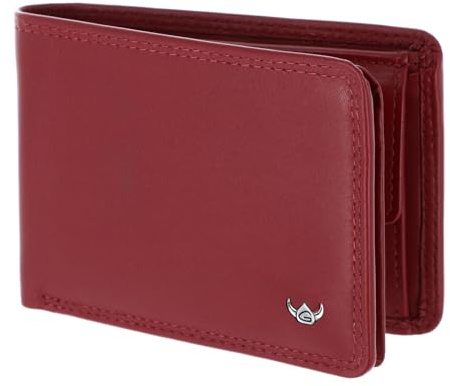 Golden Head Leder Geldbörse Polo RFID Protect Minischeintasche 1196 Rot dunkelrot