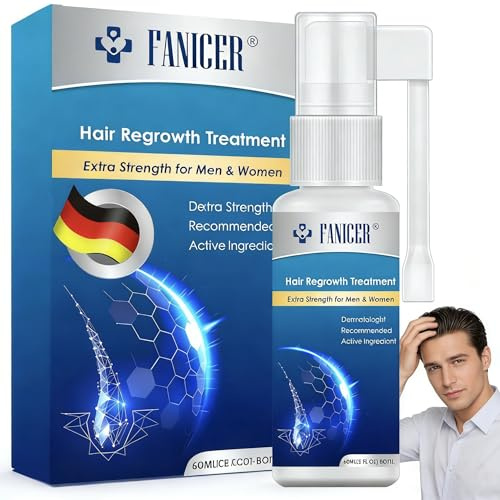 60ML Haarwachstum Serum, Hair Growth Serum, Haaröl Gegen Haar & Kopfhaut, Haar-Behandlung, Haare Stärken & Pflegt Kopfhaut, Fördert Dickeres Haar, Für Männer Frauen