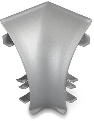 1 Paar Innenecken für Kabelkanal Sockelleiste in ALU Dekor