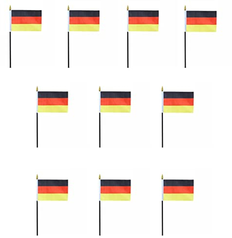 Sonia Originelli 10er Set Tischfahnen Handflaggen Mini Fähnchen Fussball Fan Anfeuern Farbe Japan