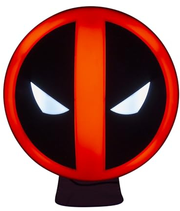 Deadpool Logo Light - Officially Licensed Touch-Operated Lamp, Free Standing Desk Light, Gift for Marvel Fan, Gaming Room Decor Night Light | Paladone