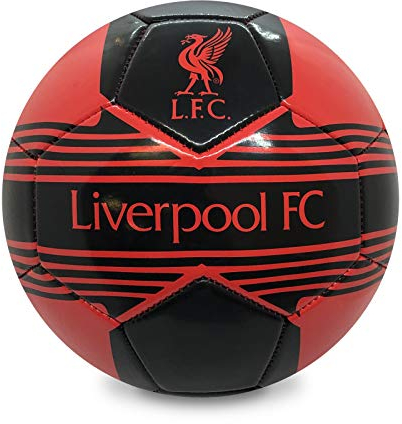 Liverpool FC - Fußball mit Vereinswappen - Offizielles Merchandise - Geschenk - Rot - Größe 4