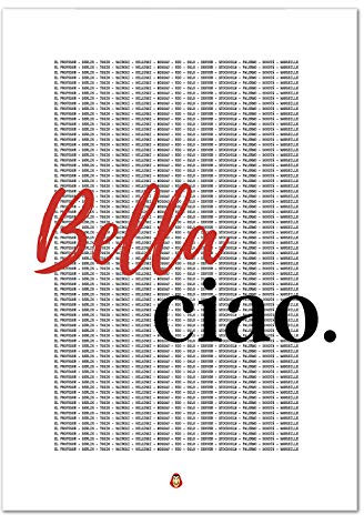Kunstdruck Poster Bild Druck Motiv: Bella Ciao 21x29.7 cm