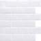 HyFanStr Vinilos Cocina azulejos Azulejos Adhesivos, Losetas vinilicas 3D Azulejos Adhesivo pared Baño, Blanco Puro Pegatinas de Azulejos Auto-Adhesivo 30.5x30.5cm 10 Piezas