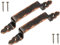 KOTARBAU® 2er Set Geschmiedeter Türgriff 200mm Schwarz + Altkupfer Antik Stahltürgriff für Türen Tore Pforten