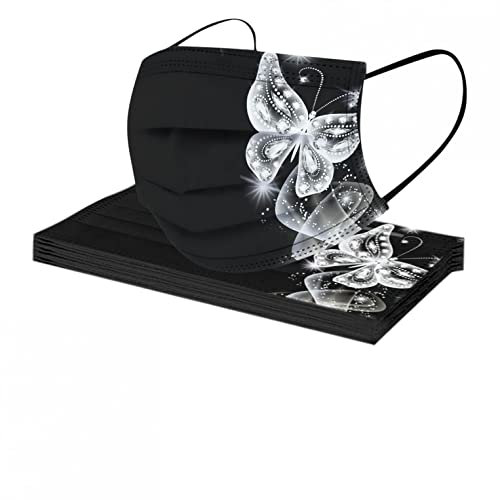 MEIYOUMK 10 Stück Mundschutz Erwachsene Einweg 3-lagig mit Motiv Bunt Mund und Nasenschutz Mode Druck Maske MNS Mund-Tuch Atmungsaktiv Multifunktionstuch Bandana Halstuch Schals für Männer Frauen